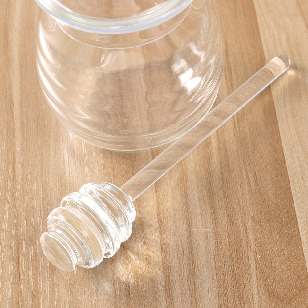 250Ml Glas Honing Pot Clear Jampot Set Met Dipper En Deksel Voor Home Kitchen Gebruik