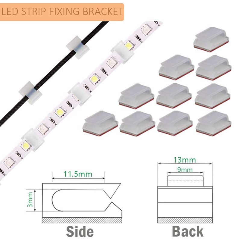 LED Strip Connector Kit 4-Pin Connector 10 Mm Solderless Connector Complete Kit Suitable For LED Strip Quick Connection