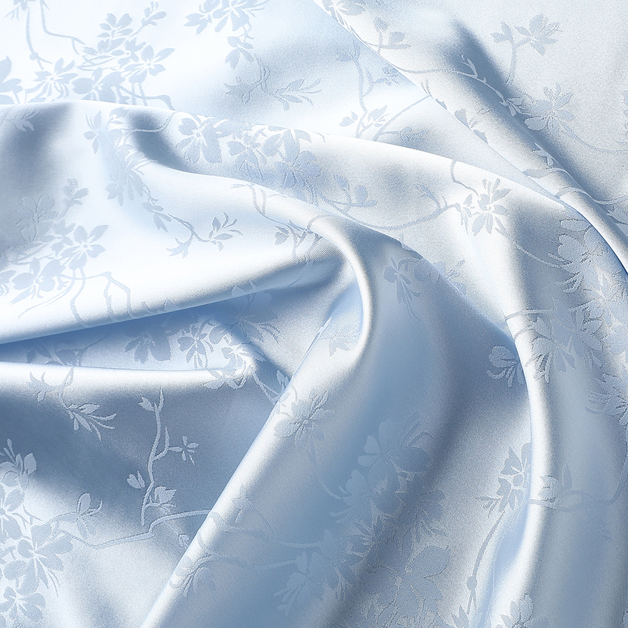 Kinesisk qipao-stoff jacquard silke sateng acetat imitert silke klær skjørt sateng kinesisk stil stoff: Blå