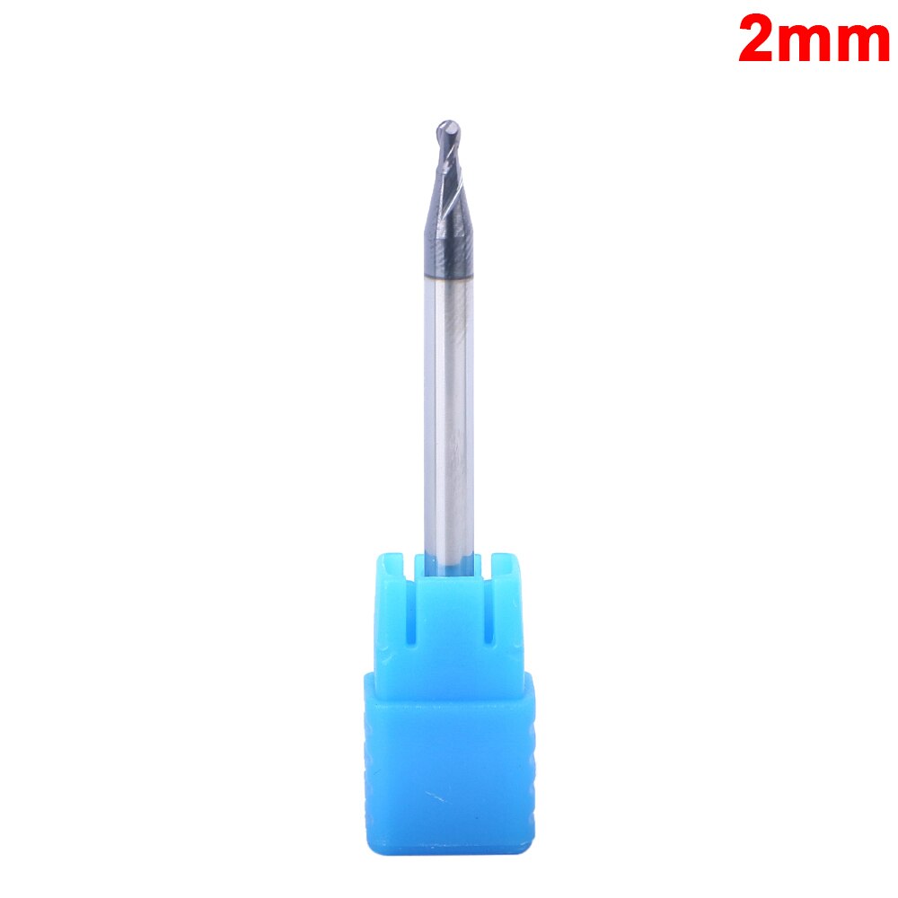 50mm ball nose end mill Drill Bit 2 flutes Endmills cnc end milling cutter for metal face and slot machining coated end mills