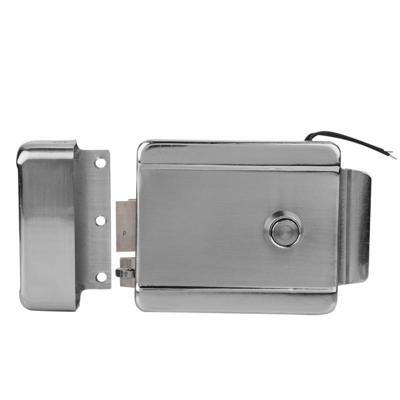 DC12V Metal Waterproof Electric Control Lock Access Door Locks Security Guard Against Theft Iron Gate Electric Lock