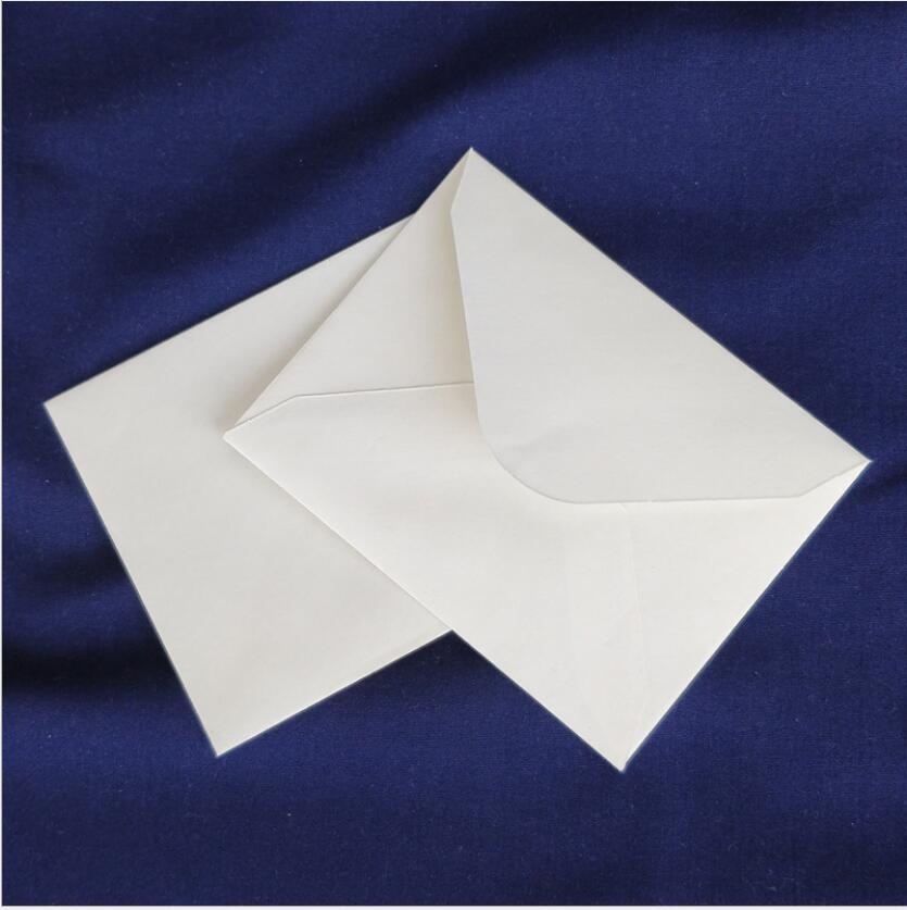 Sobre de papel blanco con adhesivo de sellado, 100 piezas, sobre de carta de invitación de tarjeta de vacaciones