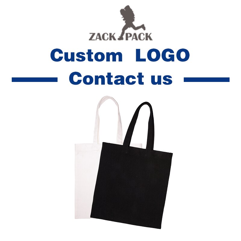 10pcs Zackpack Viaggio Tote sacchetto di mano di Logo Personalizzato Sacchetto di Tela 12A commercio all'ingrosso Tasca Studente di Sport Dei Capretti del Cotone Scuola Sacco ragazza: custom logo