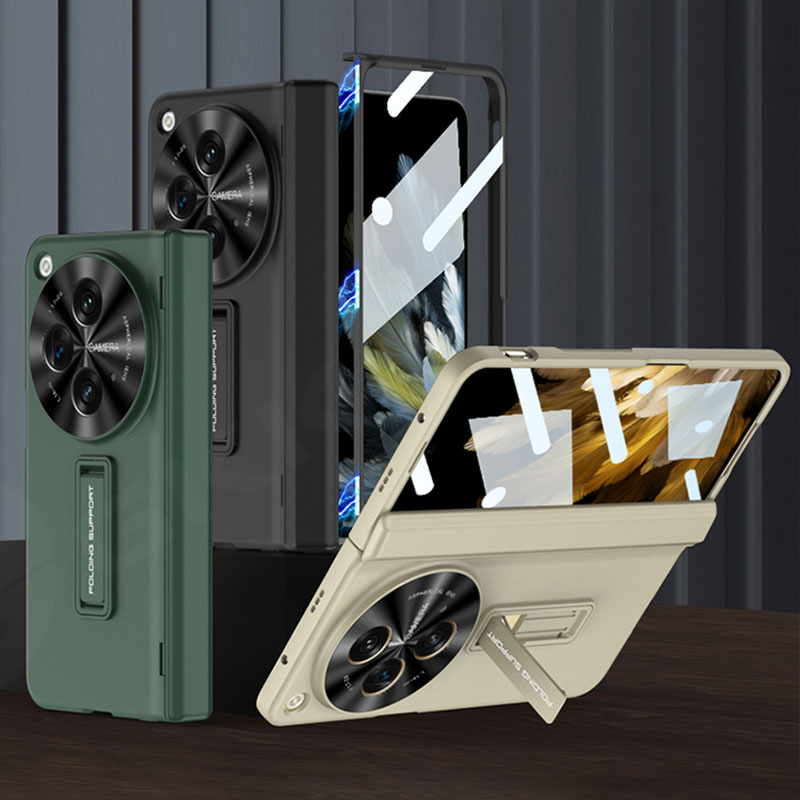 Schokbestendig Pantser Plastic Matte Behuizing Voor Oneplus Open Magnetisch Scharnier Scherm Glas Volledige Beschermhoes Voor Oppo Find N3 Hoesjes