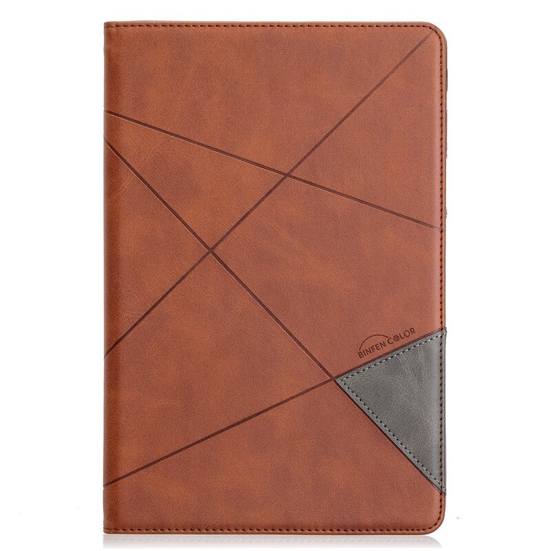 Hoesje voor samsung galaxy tab  s4 10.5 inch sm -t835 sm-t830 t830 luxe leren flip stand cover tab  s4 10.5 inch tablethoes: Bruin