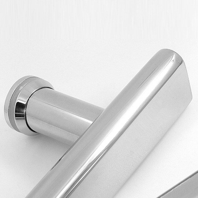 Rustfritt stål krom dusjdørhåndtak f type håndtak til dusjkabinett 220mm dårlig glassdør toalett skyvedør