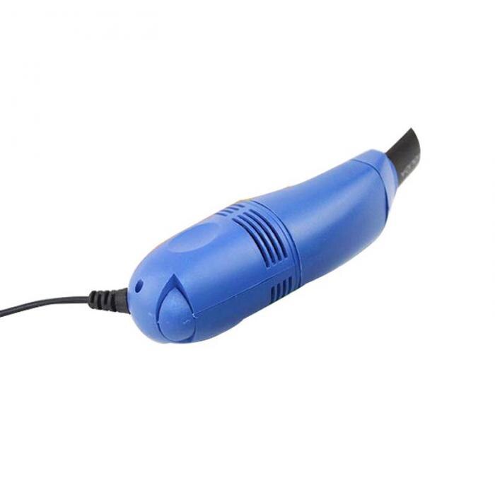 Draagbare Computer Toetsenbord Mini Usb Stofzuiger Voor Pc Laptop Desktop Notebook QJY99: Blauw