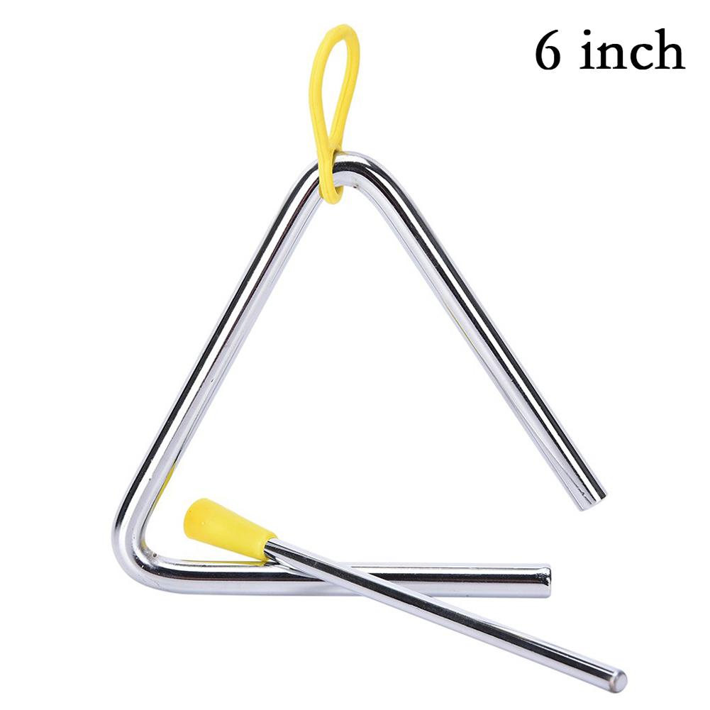 1Pc Triangle Orff Musical Instruments Band Percussion Educational Musical Triangolo For Children 4/5/6/7/8/ Inch For Kids: 6inch
