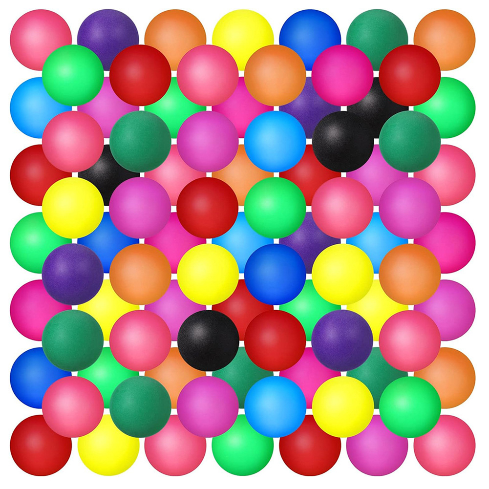 50 Uds. Bolas de colores lavables, pelotas de Ping Pong de 40mm, bolas multicolores para decoración de de cerveza, juegos competitivos
