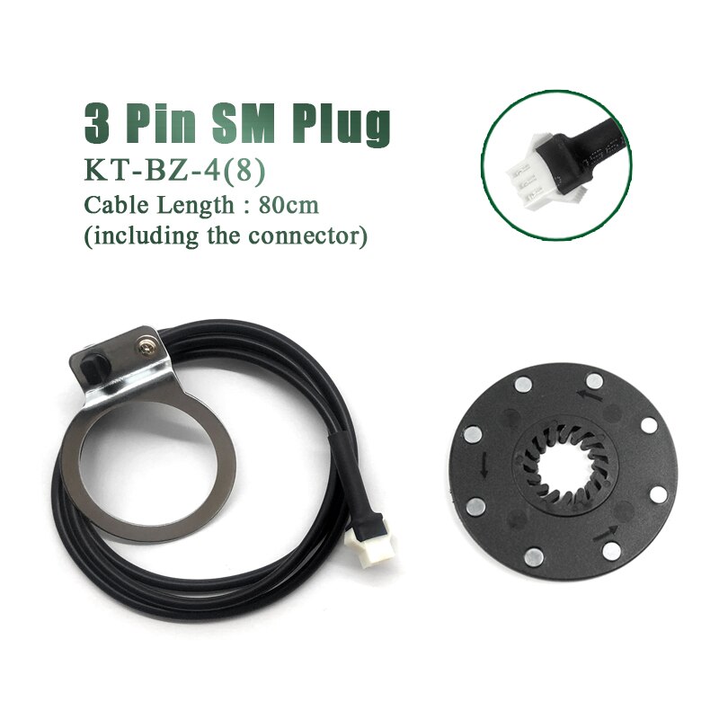 Kt ebike pas sensor  bz 4 8 magnifika tillbehör pedal assistent sensor för elcykel cykel konvertering kit: Sm-kontakt