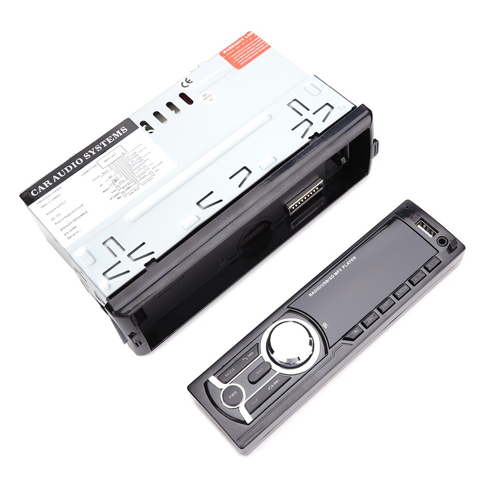 Car Stereo MP3 Player Head Unit 1784E AUX USB FM Radio Receiver Detachable Panel for Outdoor Personal Car Ornaments