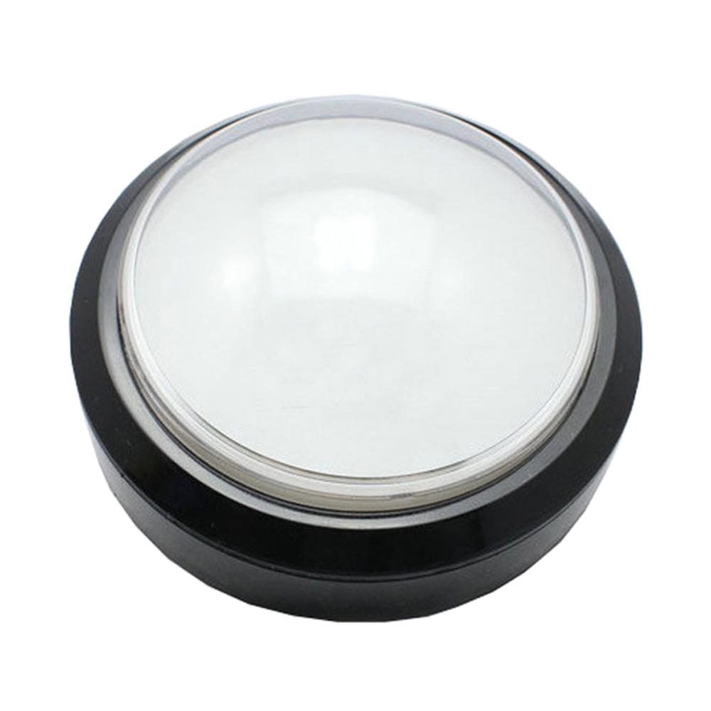 Diamond Grade 100Mm Grote Ronde Drukknop Led Verlicht Met Microschakelaar Voor Diy Arcade Game Machine: WHITE