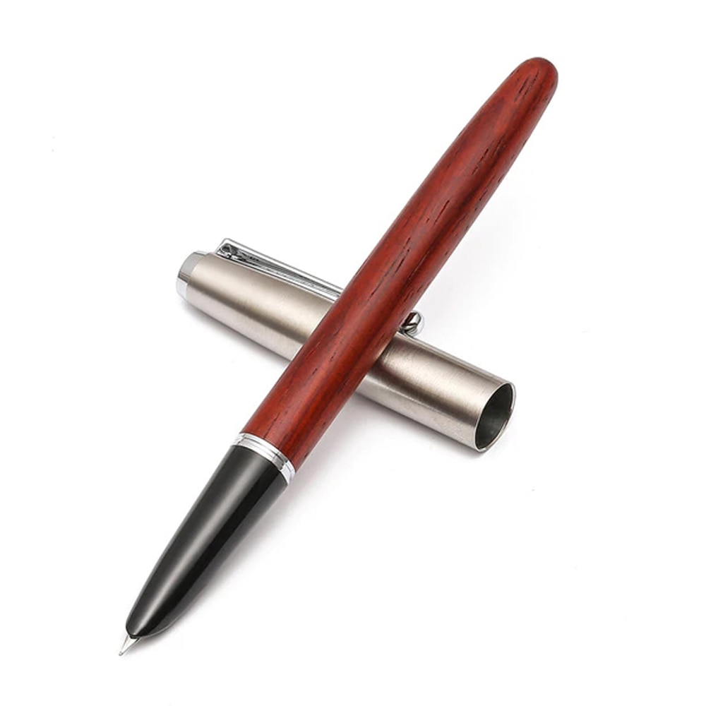 Jinhao 51a akryl/tre fyllepenn blekk penn kalligrafipenn ef/f/håndlaget erstatning fude nib skrivesaker kontor skolerekvisita
