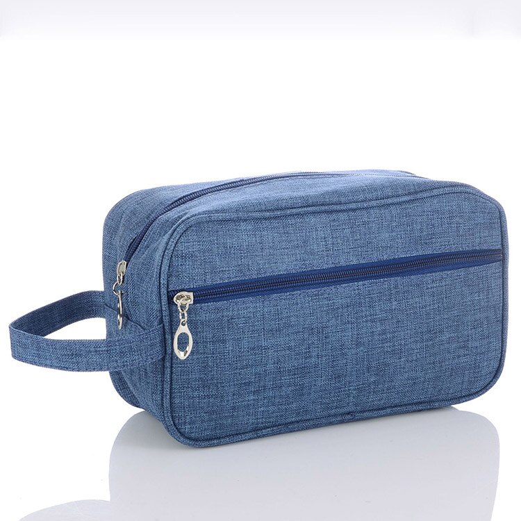 UOSC Cosmetic Bag For Men Organizers Women Travel Necessaire Waterproof Ladies Makeup Bag Men Beauty Case Pack Up The Wash Bags: Frosted blue