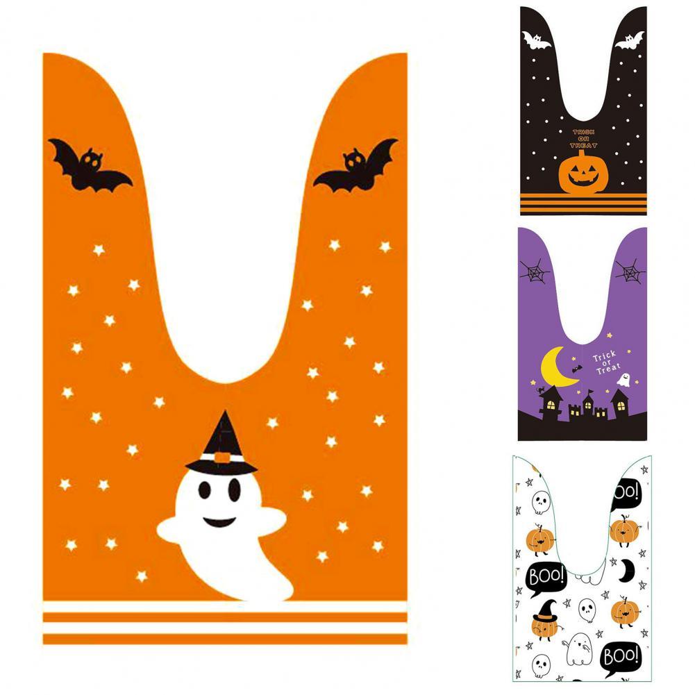 48 Stks/zak Snoepzak Halloween Patroon Ruim Happy Halloween Goodie Bag Voor Childeren