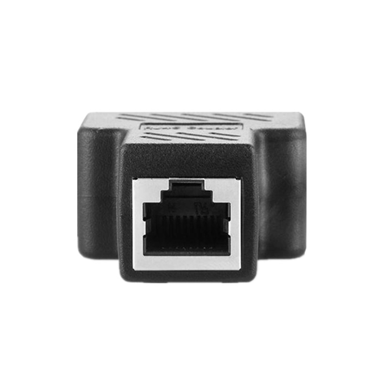 Rj45 gbps nätverkskabelkontakt förlängningskabeladapter  rj45 8- kärnig skärmad direkthuvud en delad tvåkonverterare kabeldelare
