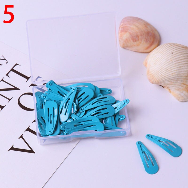 50 Stks/partij 3 Cm Leuke Candy Kleur Baby Clip Meisje Haar Accessoires Prinses Haarspeld Mini Hairclips: 5