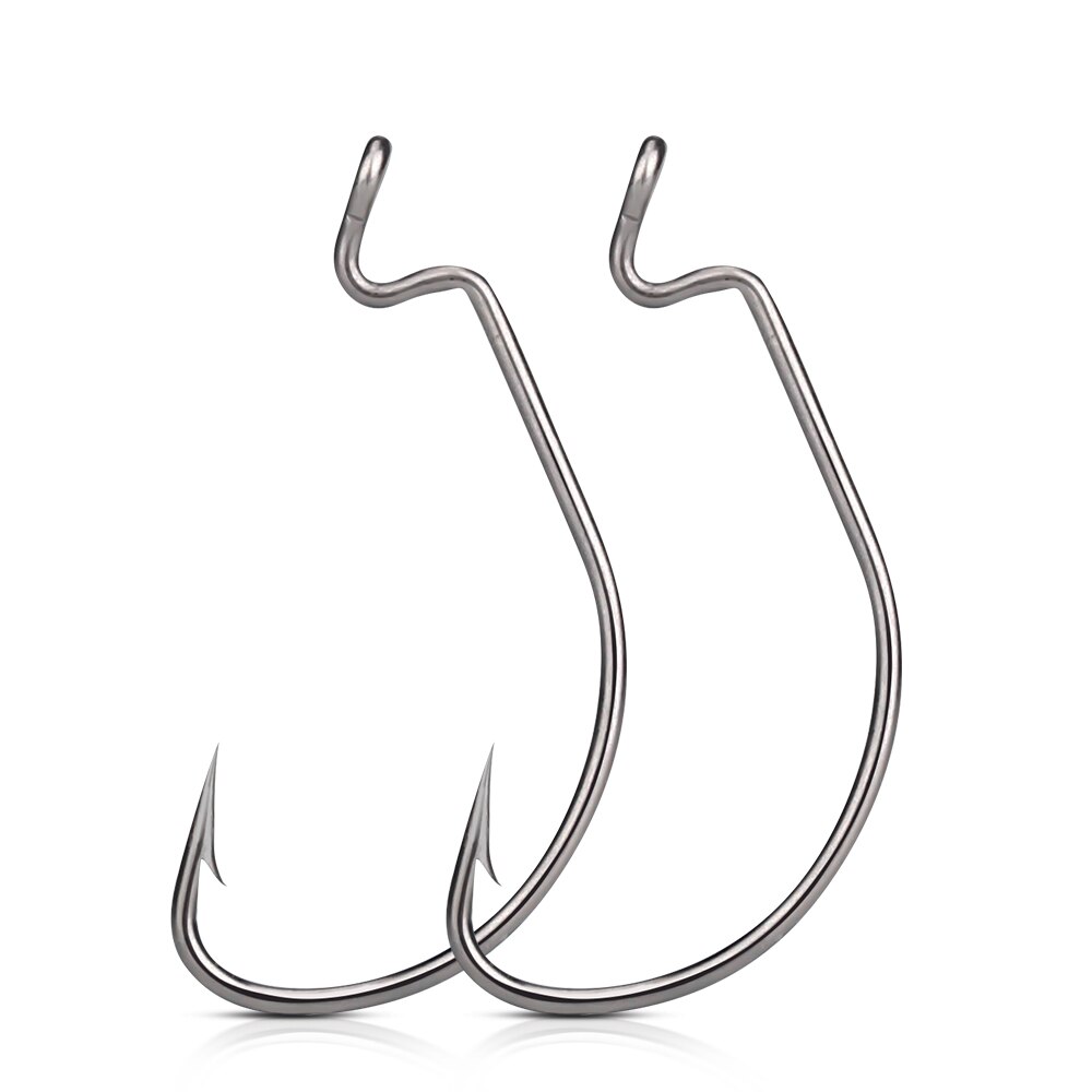 DNDYUJU-anzuelos de pesca de mar 6 #-5/0 #, accesorios aparejos, señuelo de pesca suave, 50 Uds.