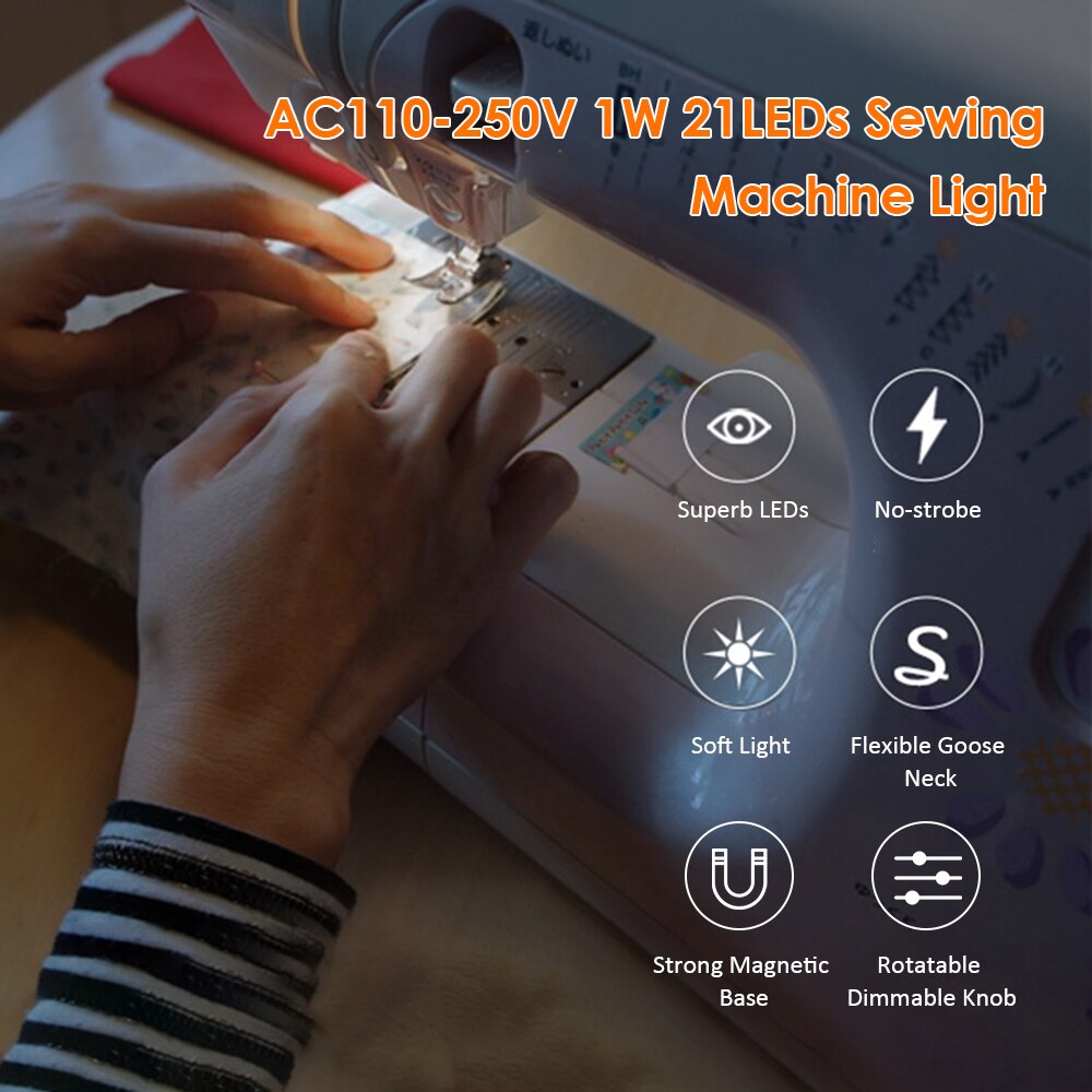 LED Super lumineux couture vêtements Machine lumière multifonctionnel Flexible travail lampe lumière pour établi tour perceuse presse