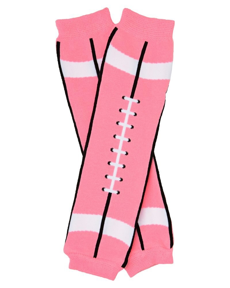 Pink / Brown Football legwarmers winter warm legs leggings 6pairs/lot Baby boy girl crawling socks knee pads