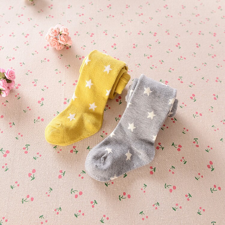 Dziewczynek rajstopy noworodka rajstopy dziecięce miękka bawełniana obcisłe pończochy dziecięce gwiazda niemowlę małe dziewczynki ubrania 2018