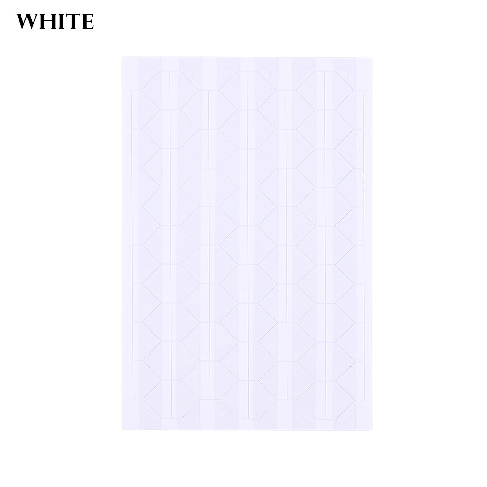 1 blatt DIY Bunte Foto Ecke Schutz Handgemachte Bild Rahmen Scrapbooking Handwerk Album Dekoration PVC Aufkleber: Weiß