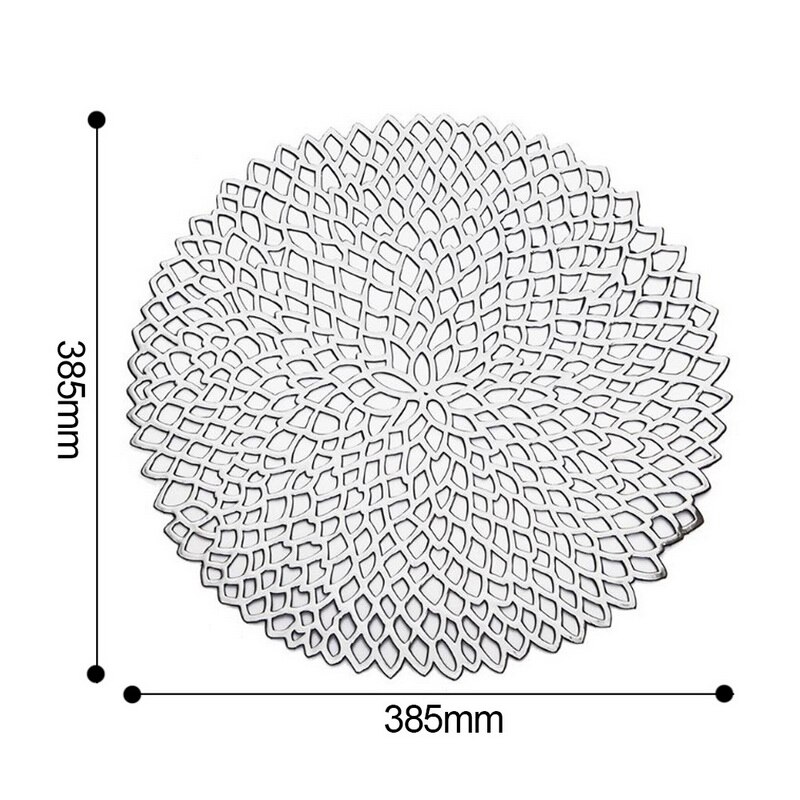 1pc pvc holle isolatie onderzetters tafelmatten voor thuis, kerst, bruiloft, hittebestendige placemat voor eettafel  #1