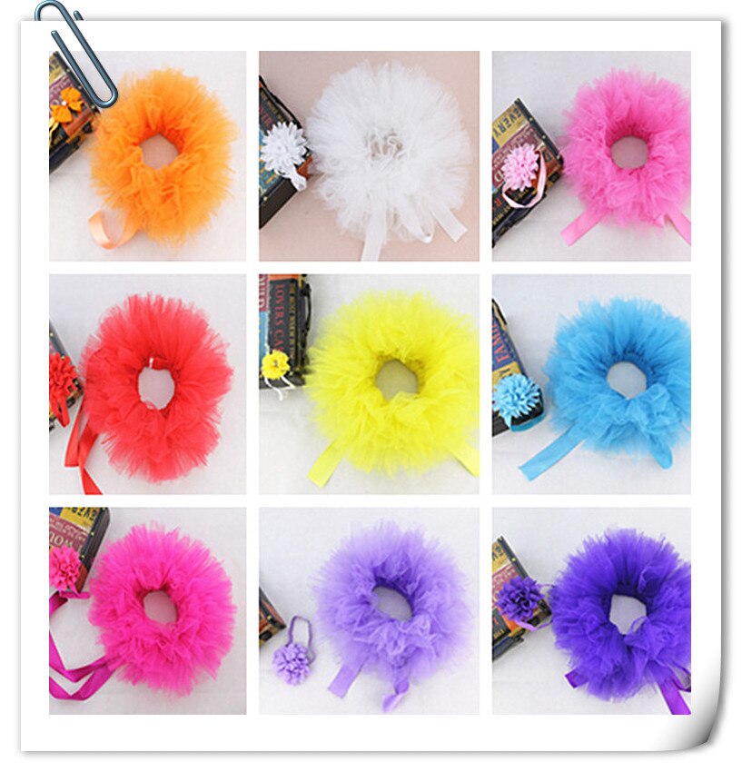 Newborn Baby Photography Props Baby Tutu Tulle Skirt+Headband Set Infant Photography Clothing Skirts Baby Photo Prop Accessories