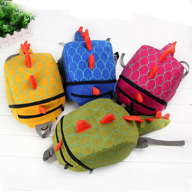 Walking Safety Backpack Harness For Kids Children Cartoon Dinosaur Bag