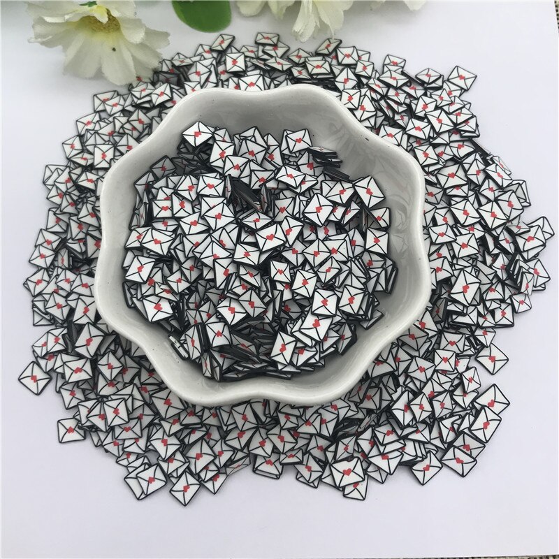 20G 5Mm Envelop Voor Hars Diy Benodigdheden Nagels Art Polymer Clear Clay Accessoires Diy Pailletten Plakboek Shakes Papier craft