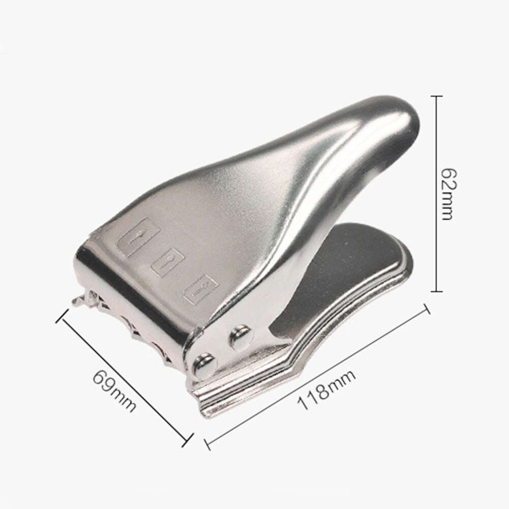 3 in 1 SIM Card Cutter Portable Manual Modify Zinc Alloy Nano Mini Micro Tools for Outdoor Mobile Phone Decoration