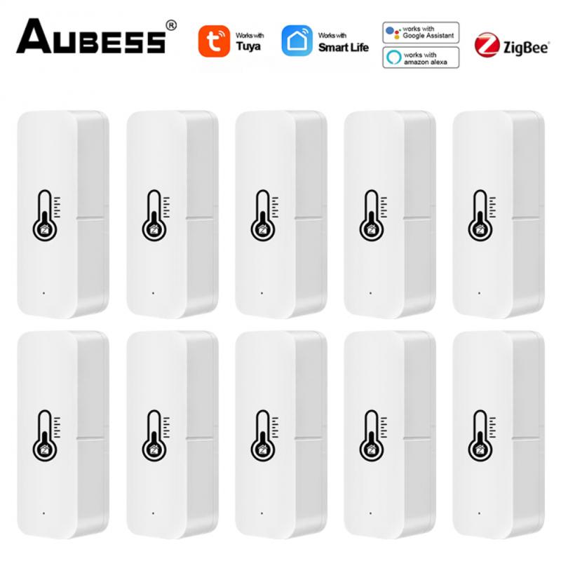 Tuya Zigbee Temperature Humidity Sensor Monitoring Reminder Temperature Humidity Via Smart Life Voice Control Alexa Google Home