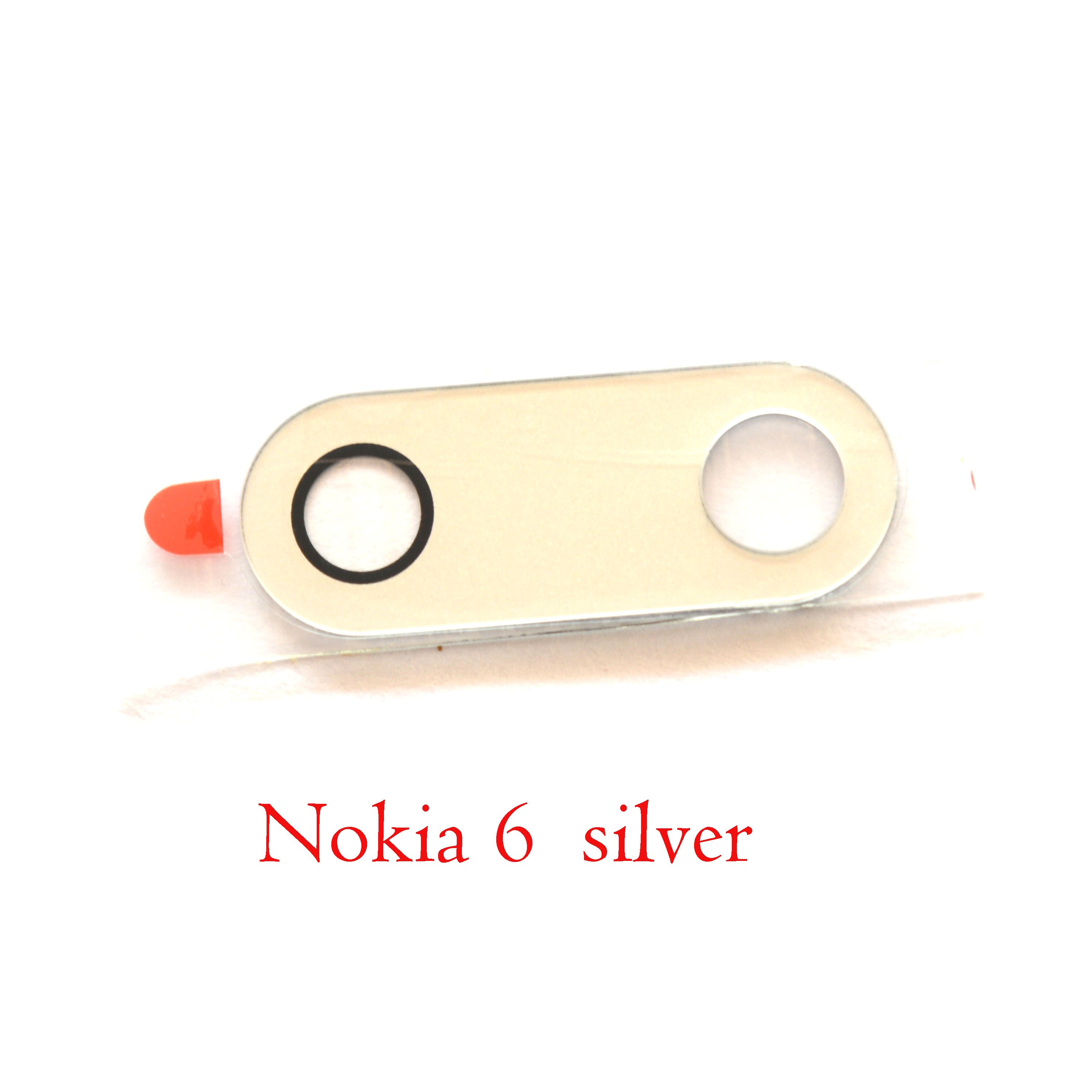 Terug camera glazen lens voor Nokia 5 5.1 plus voor Nokia 6 6.1 plus voor Nokia 7 7 Plus 7.1 voor Nokia 8 voor Nokia 8.1: for nokia6 white