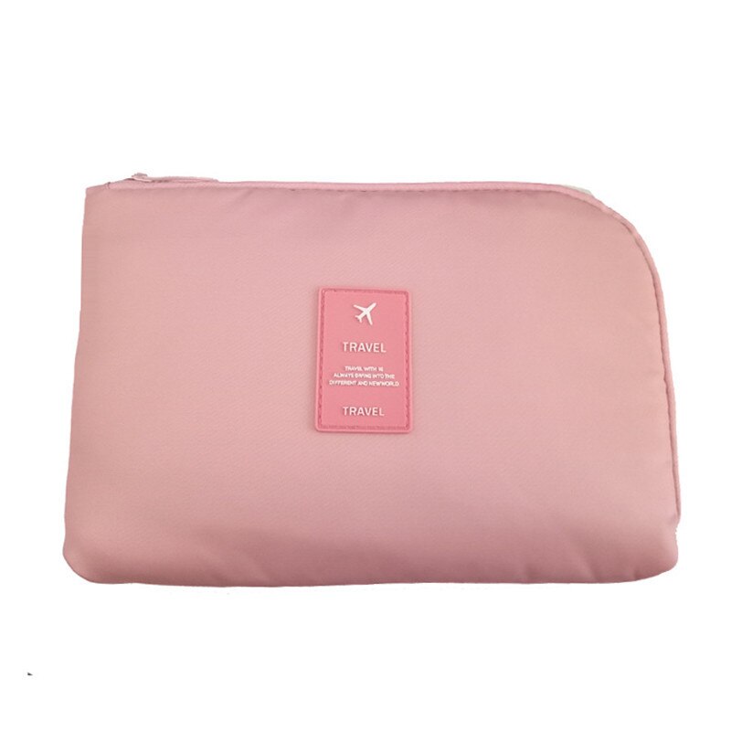 Moda saco de viagem eletrônico pacote de armazenamento digital telefone móvel carregamento tesouro linha dados organizador viagem acessórios: Pink