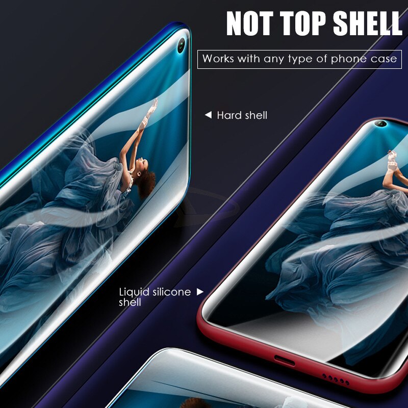 2Pcs Hydrogel Schutz Film Für Huawei Ehre 20 Pro 10 9 8 Lite 10i Weiche Volle Abdeckung Screen Protector film 20s 9X 8X Nicht Glas