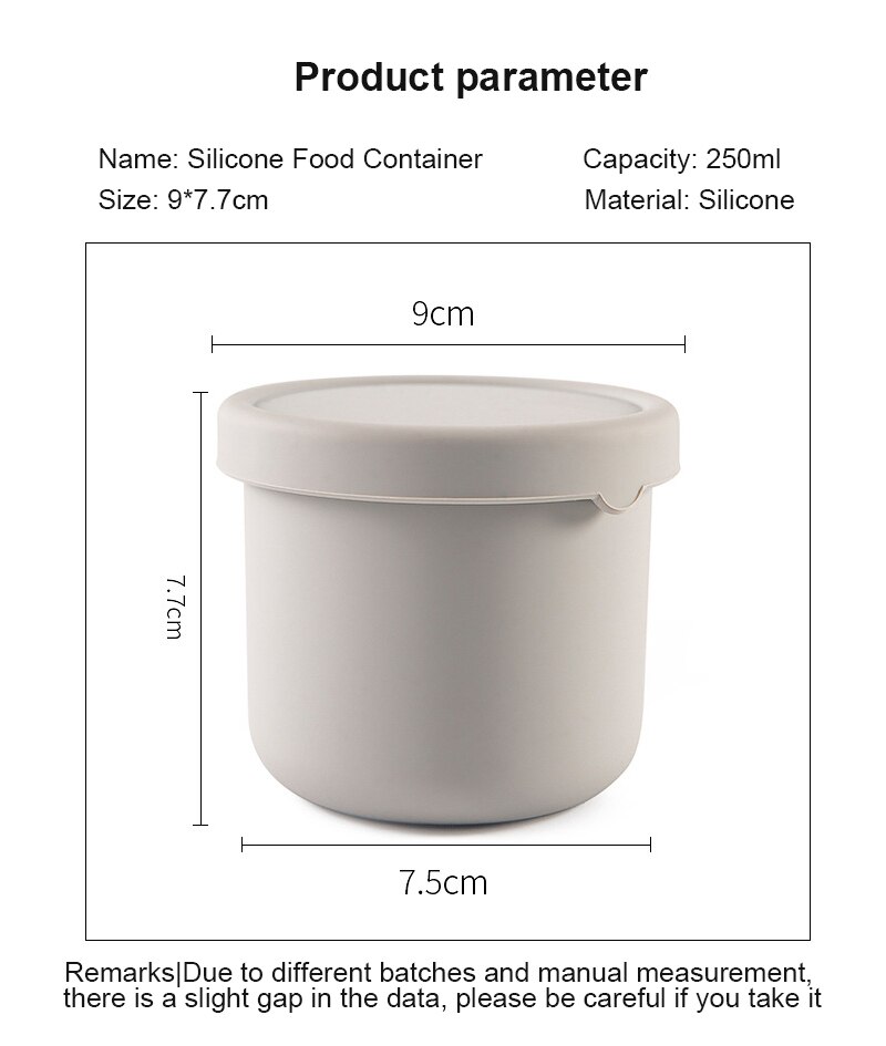 Multifunctional Silicone Lunch Box With Lid Fruit And Vegetable Fresh Keeping Box Graduated Cup Lunch Box For Office Workers