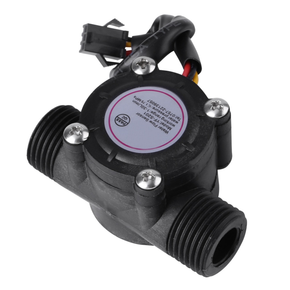 High Accuracy DN15 G1/2 Water Flow Sensor Hall Effect Flowmeter 1-30L/min Water Flow Sensor