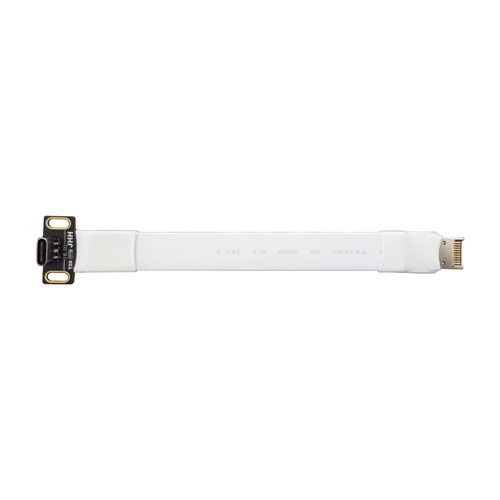 Internal USB 3.1 3.2 Gen2 20G Type C To Type E Transfer Wire Adapter Right Angle Extension Cable USB3.2 Type C/E Connector Cable: Type E-Type C White / 0.5m