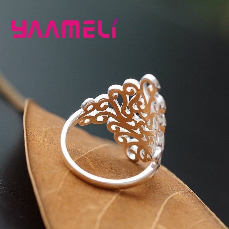 Bague élégante pour femmes, en argent Sterling 925, bijoux exquis, timbre fin, à la , de mariage/anniversaire