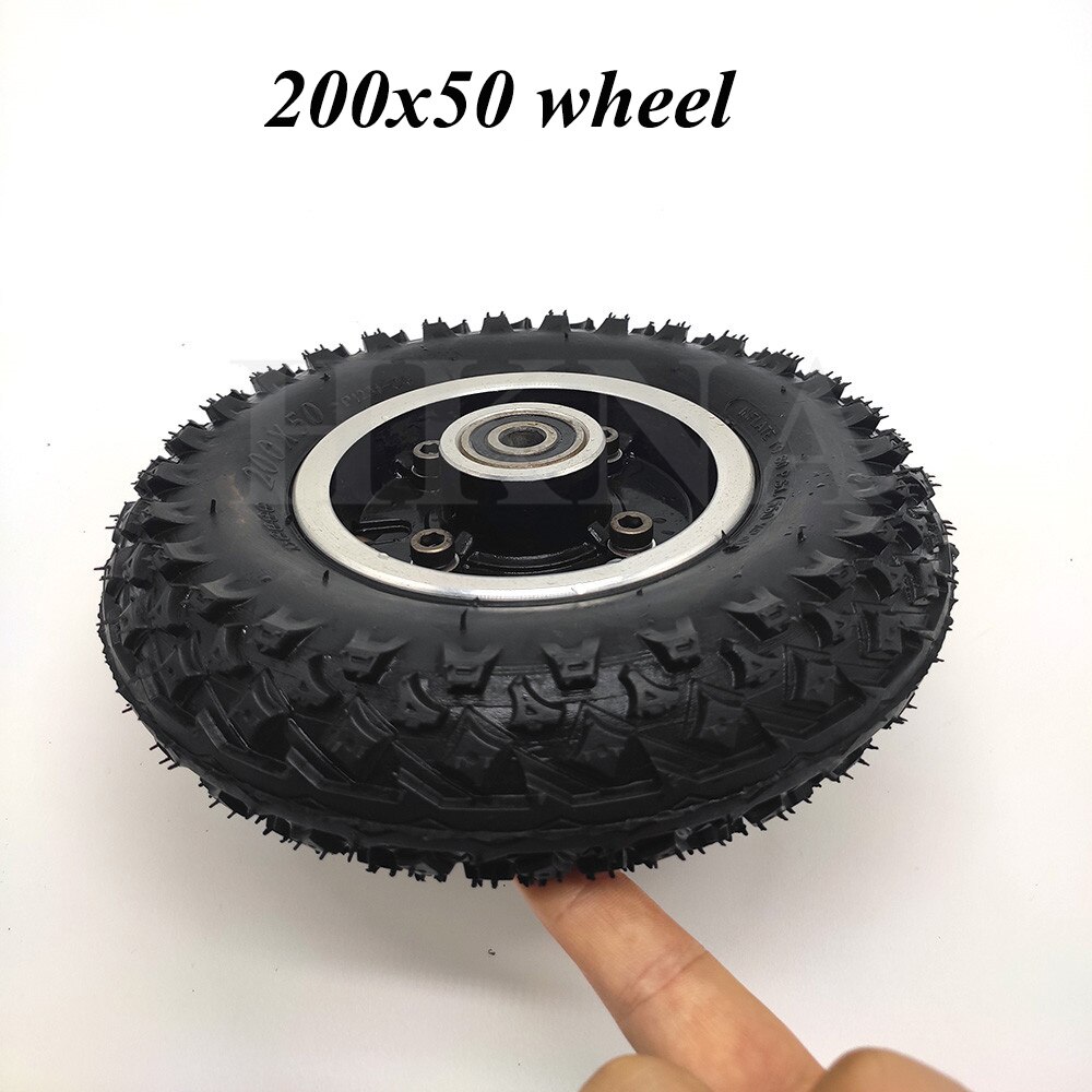 200x50 roue tout-terrain pneu pour Scooter électrique rasoir E100 E150 E200 Espark fou chariot Scooters 8 pouces antidérapant pneu roue pièces