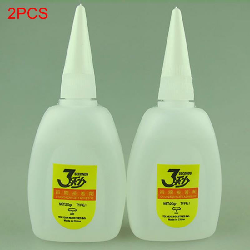 Colle rapide pour le cuir caoutchouc métal bois | 20g, époxy 2 pièces, colle de supercolle, colle instantanée à séchage rapide, adhésif à Cyanoacrylate forte #1026
