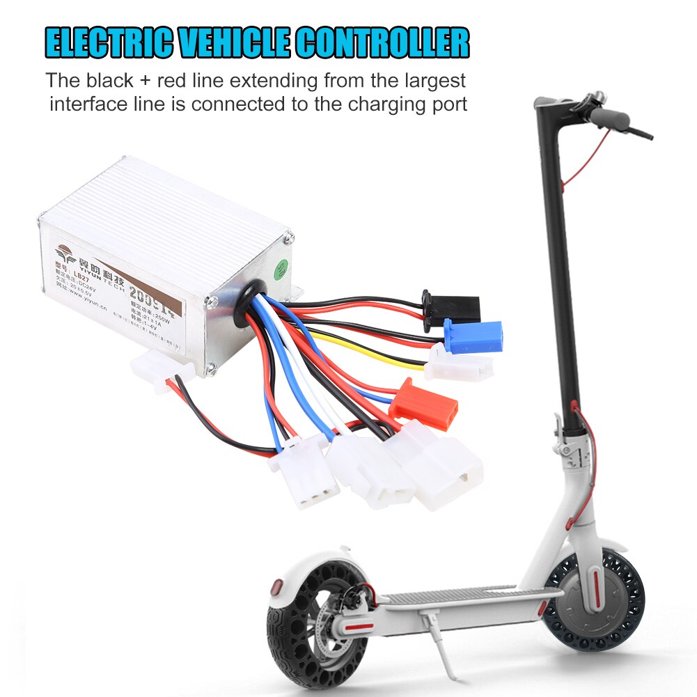 Ylnailky 24V 250W E-Bike Controller - Bürstenloser Regler Für Elektro Scooter Mit Sicherheitsschutz