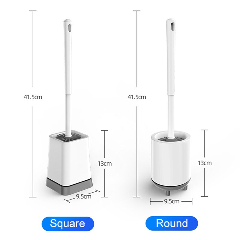 GESEW TPR Toilet Brush For Bathroom Drainable Cleaning Brush WC Cleaning Tool Wall-mount Cleaning Tool Bathroom Accessories Set