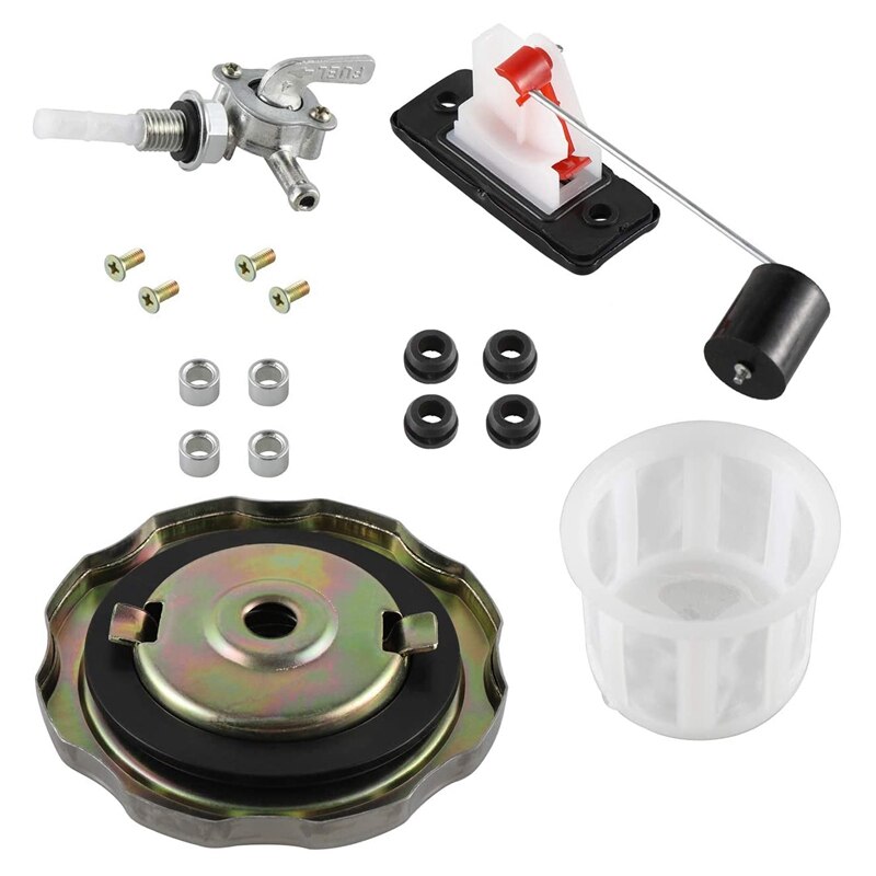 Universal 5/7 Gallon Generator Gas Secondary Fuel Tank Valve Chrome Cap Engine