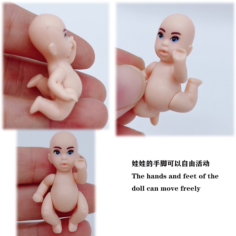 Fashionable 11.5”/30CM male doll + pregnant woman doll dress/small stroller/baby bed/children and girls toys accessories