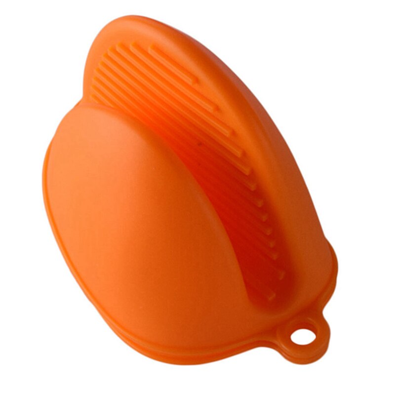 1Pc Magnetron Mitt Hittebestendige Handschoenen Clips Siliconen Anti-Slip Handschoen Koken Bakken Keuken Koken Gadgets Oven mitts: Orange