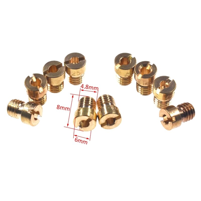 10 Pcs 125cc Carburateur Jet Kit #100-140 Carburateur Carb Cv