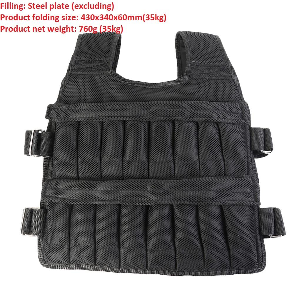 20/50Kg Loading Weighted Vest Boxing Training Thickening Exercise Waistcoat Adjustable Weight Jacket Invisible Sand Boxing vest: 35KG