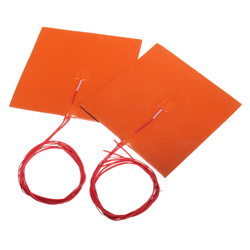 200 x 200mm 110V 220V 200W Silicone Heated Bed Heating Pad w Thermistor for 3D Printer Parts Electric Heating Pads