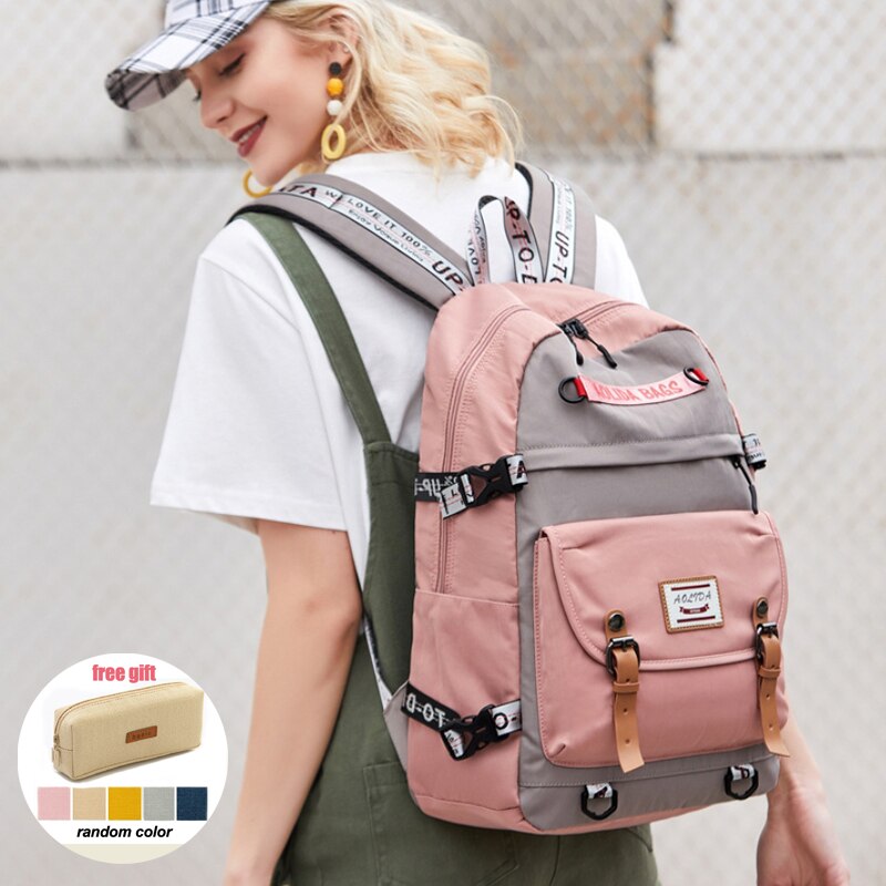 Mochilas de escuela para niñas y adolescentes de tamaño grande a la , mochila escolar de estilo coreano para niñas, bolsa para portátil para estudiantes, para chicas